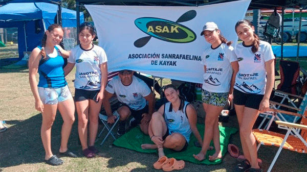 Gran actuación de sanrafaelinas en el Argentino de Canotaje