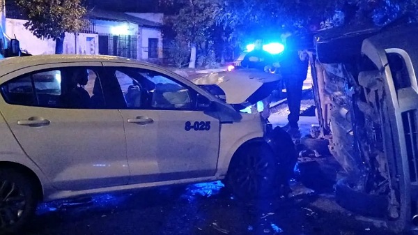 Impactante choque en pleno centro