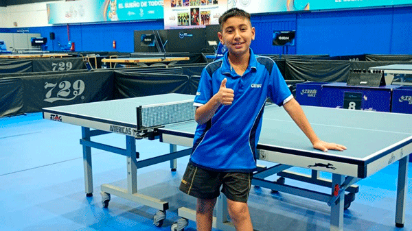 Gianni Piruzi y Giuliana Pérez presentes en el Circuito internacional de Tenis de Mesa