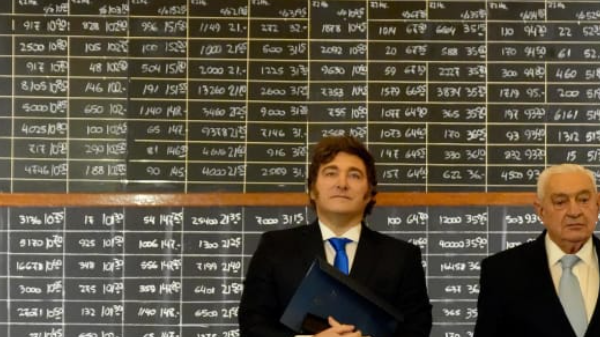 Milei en la Bolsa de Comercio: “La política del superávit fiscal es permanente”
