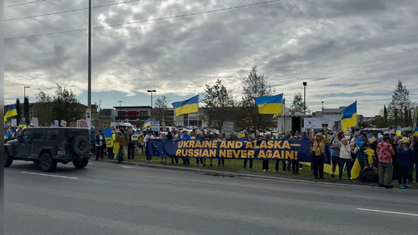 Alaska: manifestaciones de partidarios de Ucrania