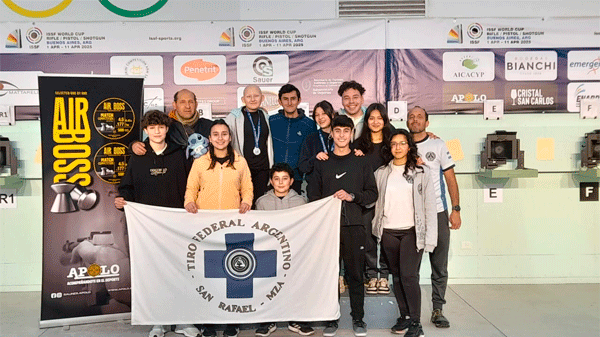 San Rafael cosechó 8 medallas en el Nacional de Tiro